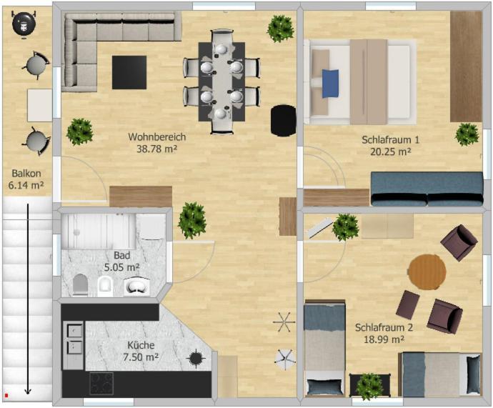 Apartment Oberhaus *
